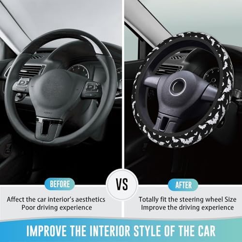 Steering Wheel Cover 15 Inch Breathable Anti Slip - Image 3
