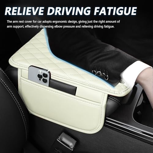 Stacool Upgraded Car Center Console Cover, Microfiber Leather Car Armrest Cover - Image 4