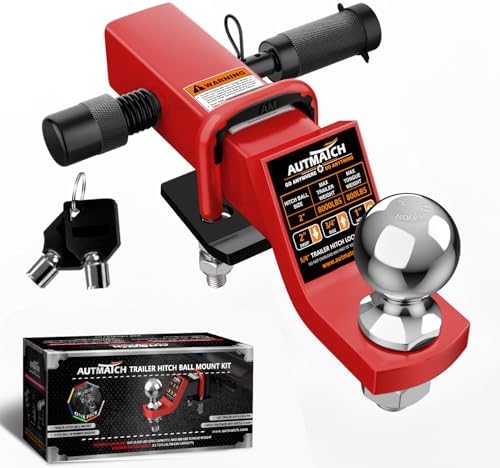 AUTMATCH Trailer Hitch Ball Mount by AUTMATCH