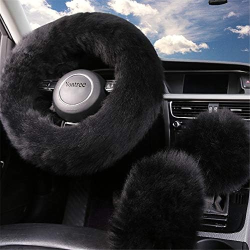 Yontree Fashion Fluffy Steering Wheel Covers by Yontree