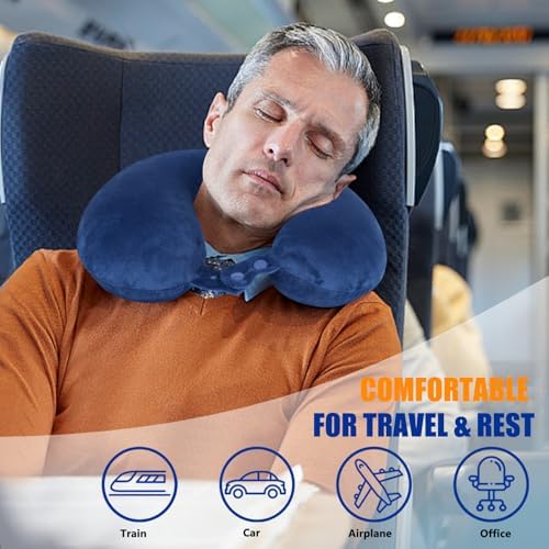 SAIREIDER Neck Pillows for Travel-Head Neck Support Travel Pillow for Traveling - Image 2