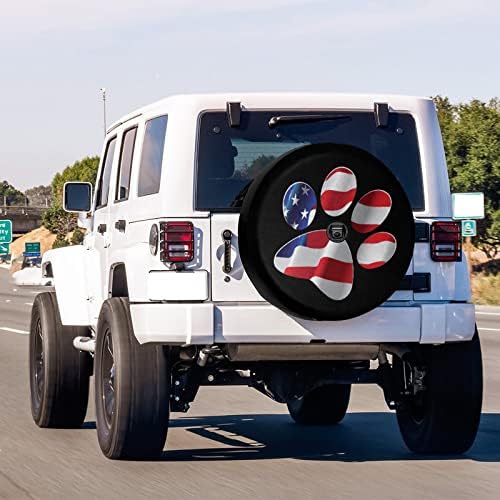 Paws US American Flag Spare Tire Cover - Image 2