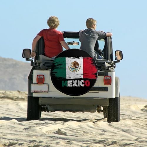 Generic Mexico Flag Tire Covers, Dust-Proof Weatherproof Wheel Covers Wheel - Image 6