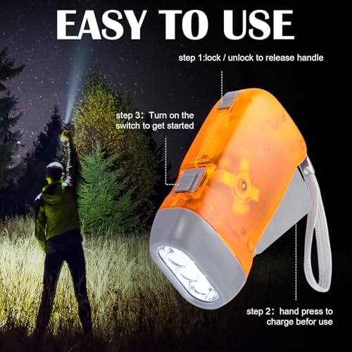 Leelosp 48 Hand Crank Flashlights - Image 3