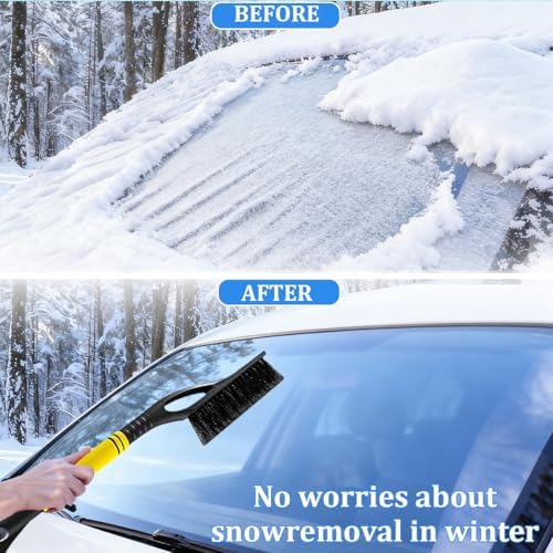 Car Snow Brush and Ice Scraper, Vehicle Windshield Scraper Deicer - Image 3