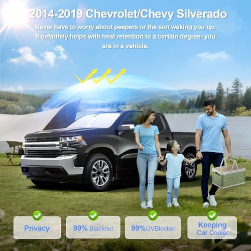 5pcs Car Window Shades for Chevrolet Silverado 2500 Crew cab 2020-2026 - Image 2