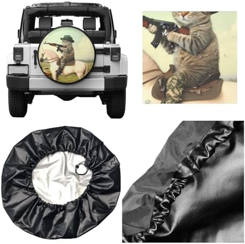 Funny Cat Hunting Spare Tire Cover - Image 3