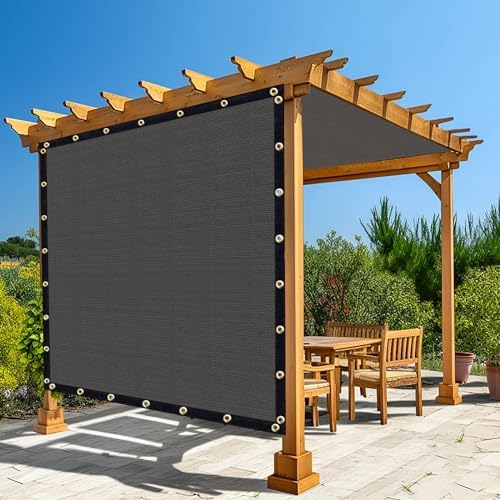 Amagenix 90% Pergola Shade Cover 5'X 23' Dark Gray Sun Shade Cloth by Amagenix