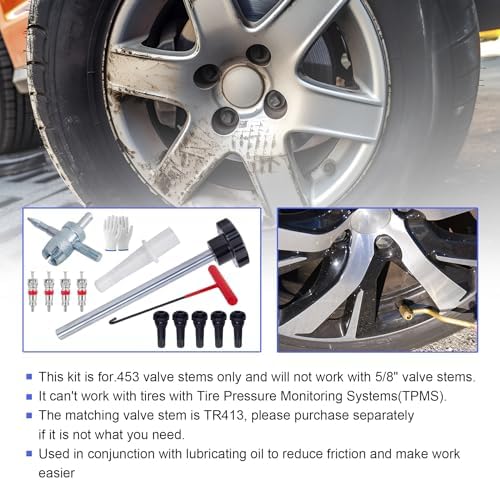 Quick Change Tire Valve Tool Kit, Tire Valve Stem Core Quickly Replacement Tool - Image 6