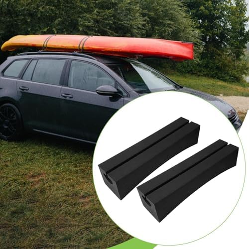 2 Pieces Car Top Kayak Carrier Kit Roof Rack Pads Soft Racks Deluxe Carrier EVA - Image 7