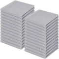 Homaxy 100% Cotton Waffle Weave Kitchen Dish Cloths 24-Pack, Light Gray by Homaxy