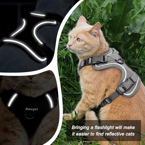 Cat Harness and Leash Set for Walking Escape Proof, Adjustable Soft Kittens Vest - Image 3