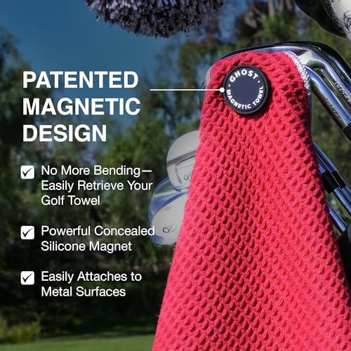 Ghost Golf Magnetic Towel, Ultra-Absorbent Microfiber Golf Towel - Image 3