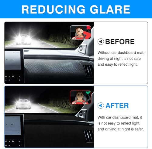 Autorder Dashboard Cover Mat for Toyota bZ4X /Subaru Solterra 2023 2024 2025 - Image 4