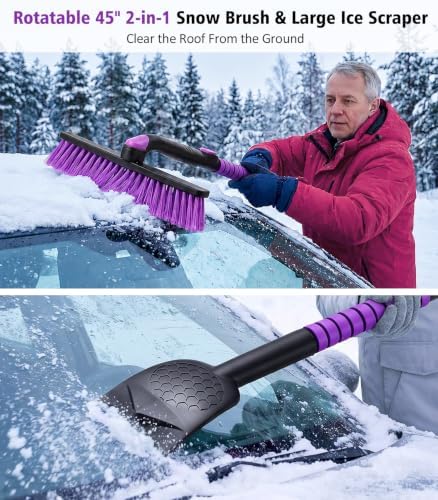 45" Extendable Snow Brush & Ice Scraper - Image 2