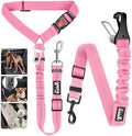 Lukovee Dog Seat Belt, 2 Pack, 3-in-1 Headrest & Seatbelt Clip & Latch by Lukovee