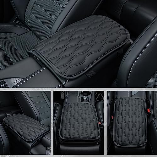 Amiss Car Center Console Cover, Upgraded Leather Car Armrest Cushion, Universal - Image 6