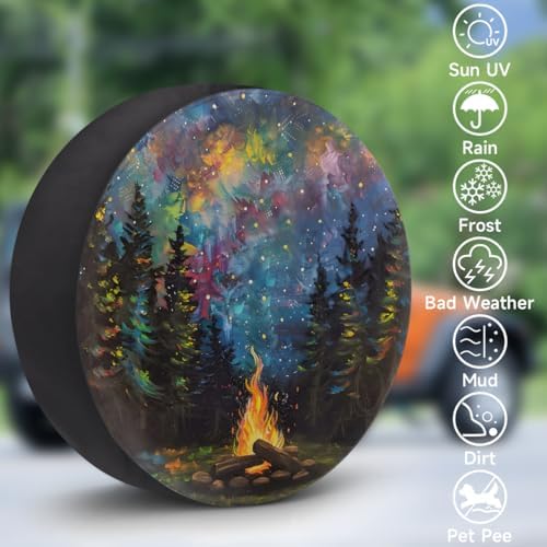 Galaxy Forest Spare Tire Cover Dust-Proof Wheel Protector - Image 3