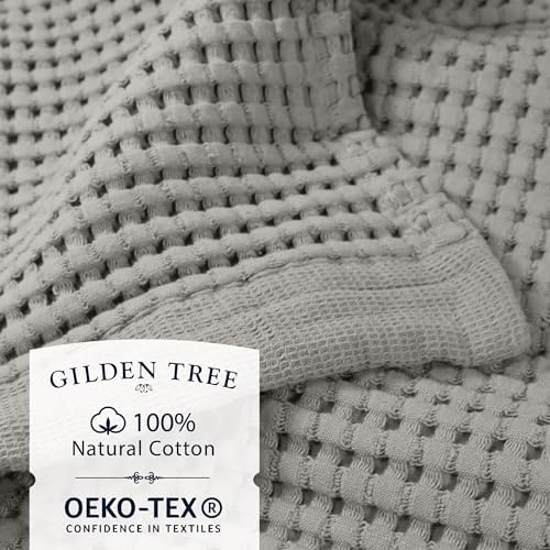 GILDEN TREE Waffle Bath Sheet Quick Dry Towel, Thin Luxury Bath Towels - Image 2