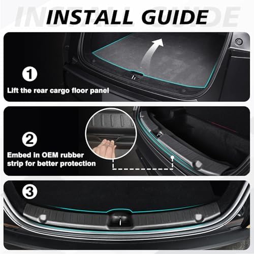 BestEvMod For 2026 Tesla Model Y 5PCS Door Sill Protector Front & Rear - Image 4
