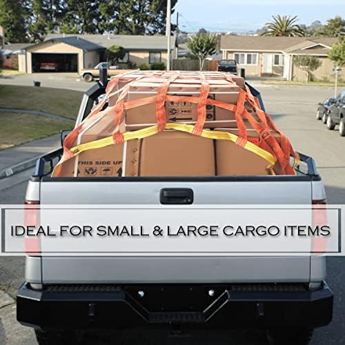 7' x 9' Heavy Duty Cargo Nets for Pickup Trucks - Image 5