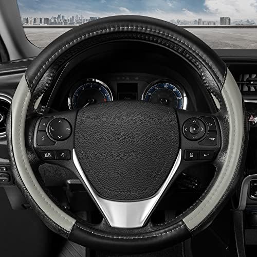 Motor Trend SportDrive Faux Leather Steering Wheel Cover, Standard 15 inch Size - Image 3