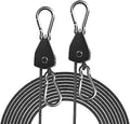 2-Pack 1/8” Rope Hanger, Heavy Duty Ratchet Tie Down Strap by STAYGROW