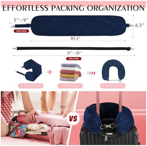 Stuffable Neck Pillow for Travel, Packable Neck Pillow - Image 5