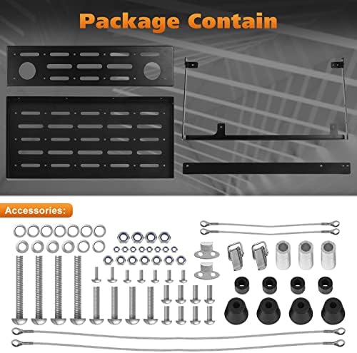 CheroCar for Jeep JL Tailgate Table Rear Foldable Cargo Shelf Aluminum Alloy - Image 6