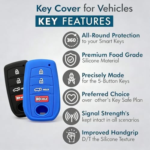 Silicone Key Fob Cover 2 Pack, Key Protector - Image 3