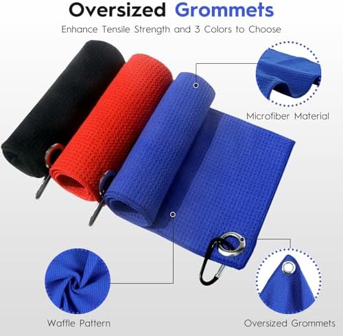 BasicGear Fishing Towel, 3 Pack, 16x16 in - Image 2