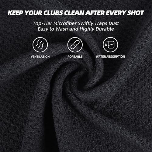Mile High Life Microfiber Golf Towel 6 Pack Waffle - Image 5
