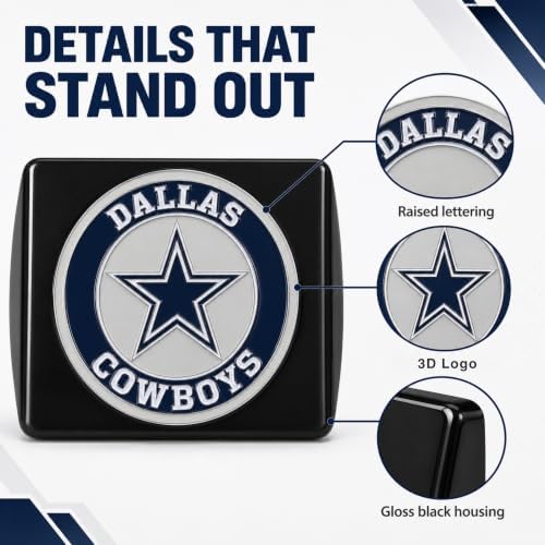 Dallas Cowboys Trailer Hitch Cover - Image 4