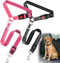 2-Pack Dog Car Seat Belt, 3-in-1 Headrest-Mounted Dog Seatbelt by Frskcssd