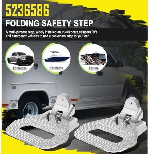 Heavy Duty Folding Truck Step, Folding Foot/Grab Step, Folding Safety Step - Image 2