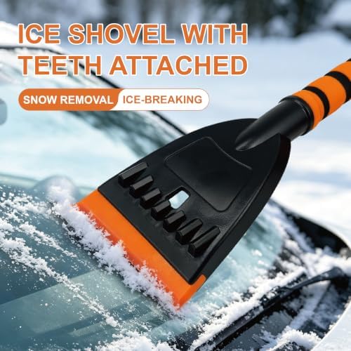 27" Car Snow Brush and Ice Scraper 2 Pack, Detachable Snow Removal Tool - Image 4