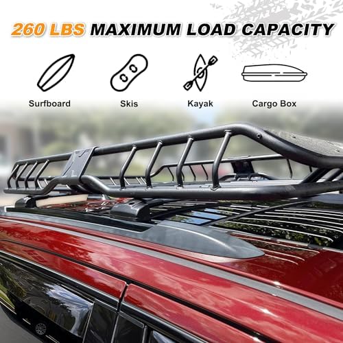 260 lb Roof Rack Cross Bars Fit - Image 4