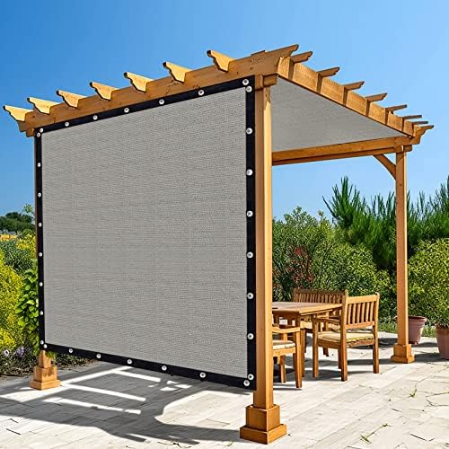 Amagenix 90% Shade Fabric 7'X 17' Gray Sun Shade Cloth by Amagenix