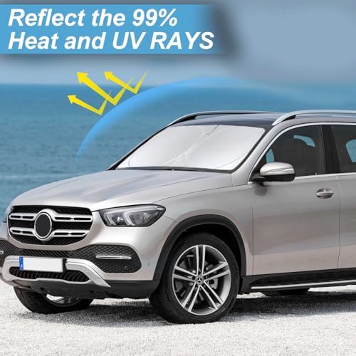 Windshield Sun Shade for 2016–2022 Mercedes-Benz GLC 300 GLC300 GLC SUV - Image 3