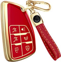 Lucrum Compatible with Chevy, Buick Key Fob Cover & Keychain by Lucrum