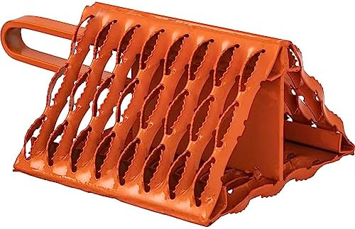 Buyers Products WC091061 Orange Serrated Steel Wheel Chock - Image 2