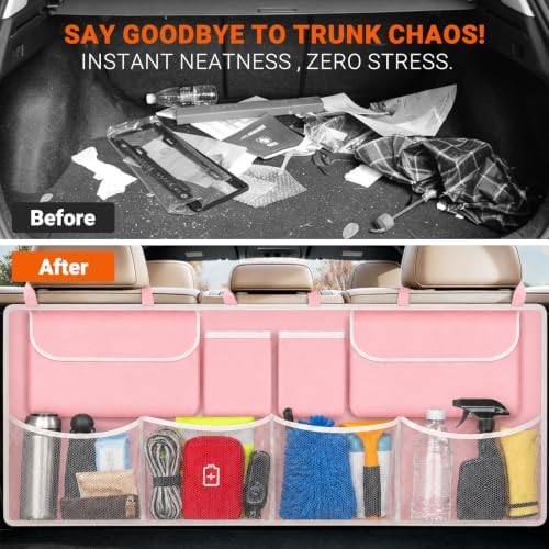Car Trunk Organizer, Large Capacity Backseat Trunk Storage Organizer - Image 3
