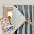 100% Blackout Self Adhesive Curtains Portable Curtain Simple and Easy to by Sovtfides