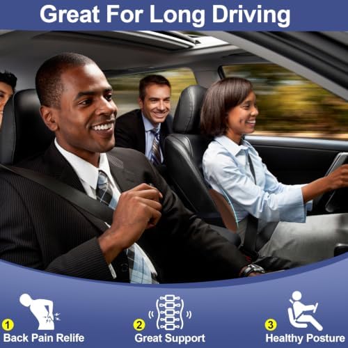 BYMECOST Lumbar Support Pillow for Car, Memory Foam Car Back Cushion - Image 3
