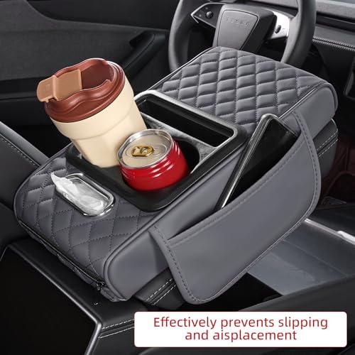 5 in 1 Nappa Leather Console Armrest Cover - Image 3