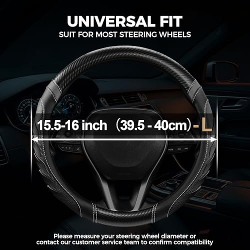 West Llama Car Steering Wheel Cover Anti-Slip, Sporty Design - Image 2