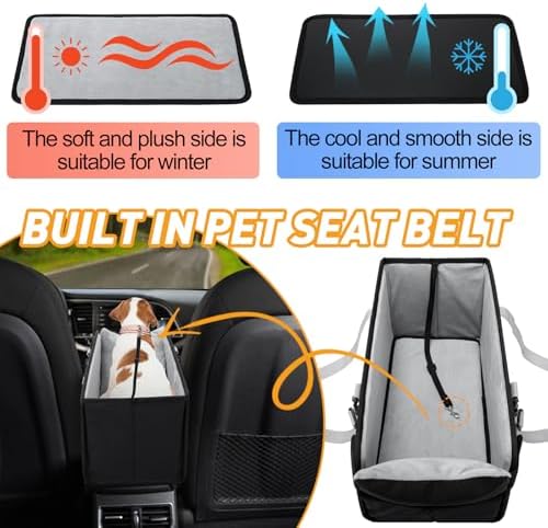 Portable Dog Car Seat for Small Dogs, Puppy Car Seat - Image 6