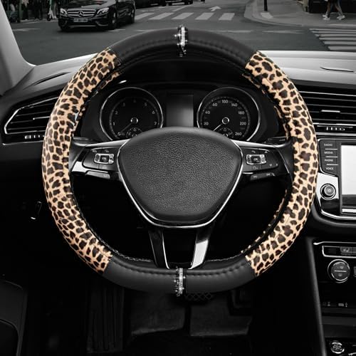Road Comforts Leopard Steering Wheel Cover by RoadComforts