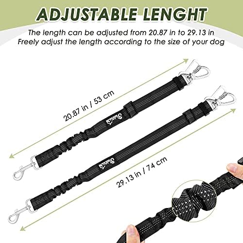 SlowTon Dog Seatbelt, 2 Pack Adjustable Heavy Duty Dog Safety Seat Belt - Image 5