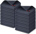 Homaxy 100% Cotton Waffle Weave Dish Cloths, 24 Pack, Dark Grey by Homaxy